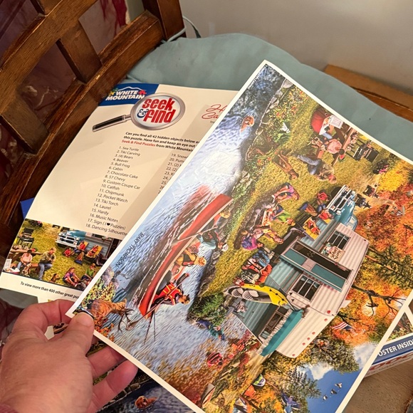 White Mountain Happy Camping Puzzle  🧩 3/$20 - Picture 3 of 4